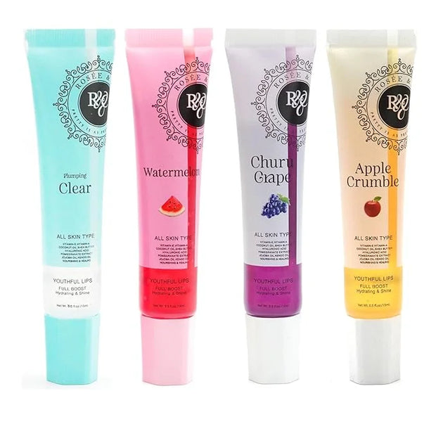 ROSÉE & CO Rosee Lip Gloss Vegan & Cruelty Free Treatment, Professional Make up, Long Lasting Glossy with Shea Butter, Moi...
