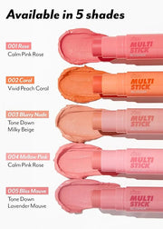I'M MEME Blusher - I'm Multi Stick 003 Blurry Nude | Easy Blendable Cream Blush for Natural Look, Multi Blush Stick for Ch...