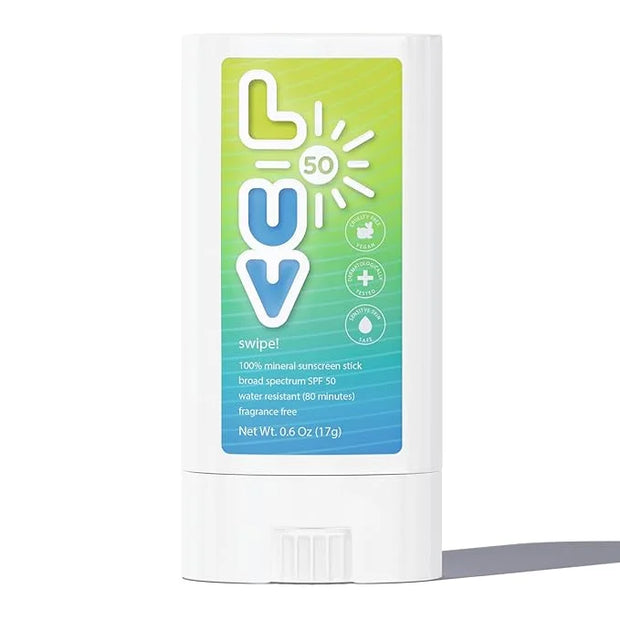Swipe! SPF 50 Mineral Sunscreen Stick, Broad-Spectrum Protection Against UVA & UVB Rays, Perfect For Everyday Activities &...