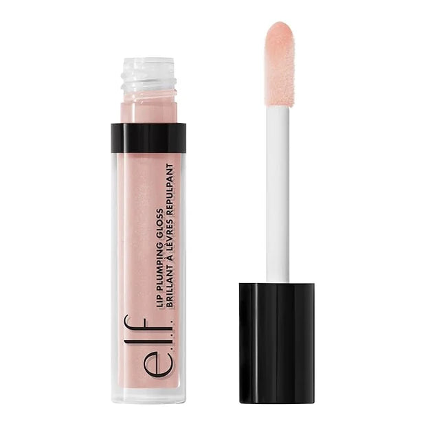 e.l.f. Lip Plumping Gloss, High-Shine Sheer Color, Hydrates & Creates Fuller Lips With Vitamin E, Vegan & Cruelty-Free, Pi...