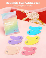 Under Eye Patches Silicone - 5 Pairs Reusable Eye Wrinkle Patches, Reusable Under Eye Mask, Plump Fine Lines & Wrinkles - ...