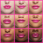 Plumping Lip Oil, Hydrating Gloss Tinted Lip Balm Transparent Lip Care, Big Brush Head Glitter Shine, Long Lasting Nourish...