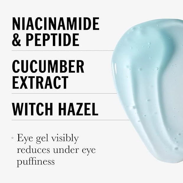 Olay Deep Hydrating Eye Gel with Hyaluronic Acid for Tired Eyes, Hydrating Gel, Cucumber, 0.5 Fl Oz - Product Image