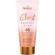 Coppertone Glow Protect and Tan Sunscreen Lotion + Gradual Self Tanner, SPF 45 Sunscreen, 5 Fl Oz Tube