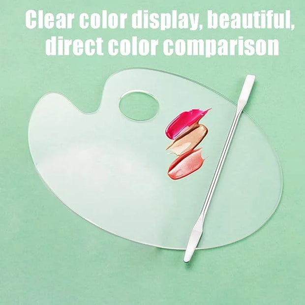 2 Pcs Acrylic Cosmetic Makeup Palette + 1