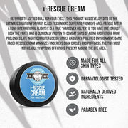 Game Face Grooming i-Rescue Cream – Eye Moisturizer | Firm and Moisturize Under Eye Wrinkles & Bags | Infused With Caffein...