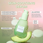Glow Recipe Avocado Ceramide Serum, Travel Size - Soothing, Hydrating Face Serum for Women & Men, Redness Relief & Skin Ba...