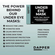 Under Eye Patches - 6 pairs| Hydrating Hydrogel Under Eye Mask/ Collagen Eye Patches, Hydrolyzed Marine Collagen, Vitamin ...