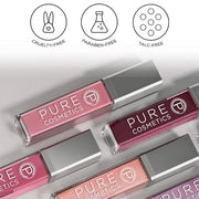 Pure Cosmetics Pure Illumination Lip Gloss - LED-lit Applicator w/Side Mirror - Non-Sticky, Moisturizing & Hydrating Lip G...