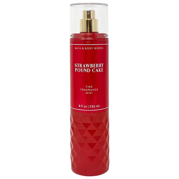 Bath and Body Works - Strawberry Pound Cake - Gift Set - Fine Fragrance Mist & Body Cream – 2021 - Product Image