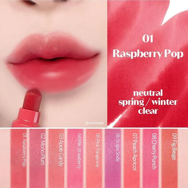 ETUDE Dear Darling Marker Tint #1 Raspberry Pop (5g) | Hydrating & Long Lasting Lip Stain | High Pigmented Lip Maker with ...