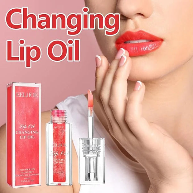 Midnight Boss Up Magic Color Changing Lip Oil Stain Cosmetic PH Actived Moisturizing Hydrating Glow Gloss Tinted Transpare...