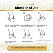 24k Gold Under Eye Mask, Reduce Puffy Eyes, Wrinkles And Undereye Bags (20 Pairs) Dark Circles Under Eye Treatment, Eye Co...