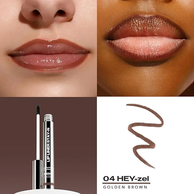 Sacheu Lip Liner Stay-N Peel Off Lip Stain — Long Lasting Matte Lip Tattoo Transfer Proof Lipstain Infused with Hyaluronic...