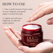 Snail Repair Eye Cream 1.69 fl oz – Hydrating Eye Treatment with Snail Mucin and Niacinamide for Fine Lines, Puffy Eyes, a...