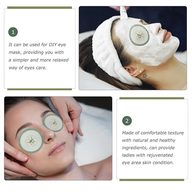 100pcs Spa Cooling Eye Pads Moisturizing Eye Masks Eye Sheet Non Woven Eye Care Patches for Skincare Spa Wrap Moisture Ret...