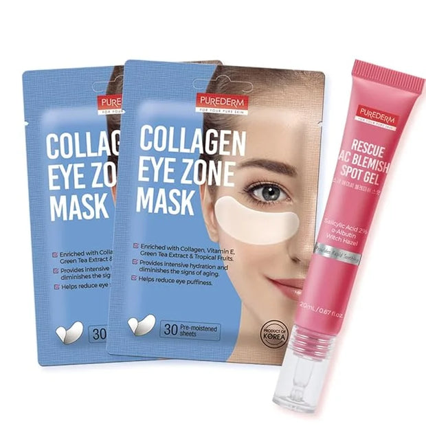Purederm Collagen Eye Zone Mask & Blemish Spot Treatment Gel for your beautful skin - Product Image