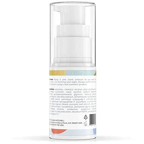 Alana Mitchell Skin Care Set – Anti-Aging Peptide Under Eye Cream + Hyaluronic Acid Serum + Vitamin C Face Moisturizer – A...