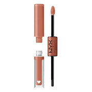 NYX PROFESSIONAL MAKEUP Shine Loud, Long-Lasting Liquid Lipstick with Clear Lip Gloss - Goal Crusher (Mid-Tone Beige) - Pr...