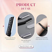 Lasnten 6Pcs Dermaplane Razor Eyebrow Facial Razor for Women Men Single Blade Multipurpose Eyebrow Trimmer Skin Hair Remov...