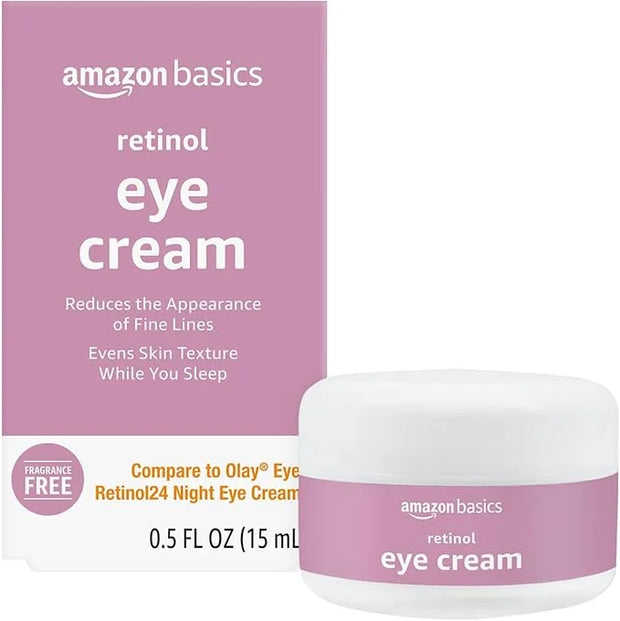 Amazon Basics Retinol Eye Cream, Fragrance Free, 0.5 Ounces, 1-Pack - Product Image