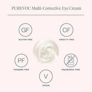 Wonderskin Purevoc Eye Cream for Dark Circles and Puffiness 0.5 Oz - Under Eye Cream for Women and Men with Mango & Shea B...