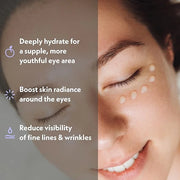 Eve Hansen Anti-Aging Eye Gel with Peptides | Under-Eye Cream With Plant Stem Cells, Hyaluronic Acid, Vitamin E | Cruelty-...