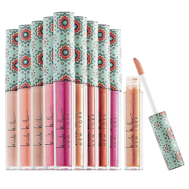 Nicole Miller Lip Gloss Collection Shimmery Glosses for Women and Girls Long Lasting Color Set with Rich Varied Colors, Pi...