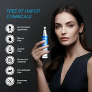 Eye Cream with 5% Caffeine Hyaluronic Acid for Puffy, Fine Lines, Dark Circles and Wrinkles, Under Eye Serum with 360° Rol...