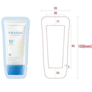WELCOS FRUDIA Sun Block Day Cream Essence SPF | Organic Hydrating Face Cream Vegan Face Moisturizer for Dry Skin | Sun Scr...