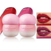 LANGMANNI Pudding Glow Lip Balm | Velvet-Smooth Lip Gloss for Nourished, Glowing Lips | Hydrating, Non-Sticky Glossy Tinte...