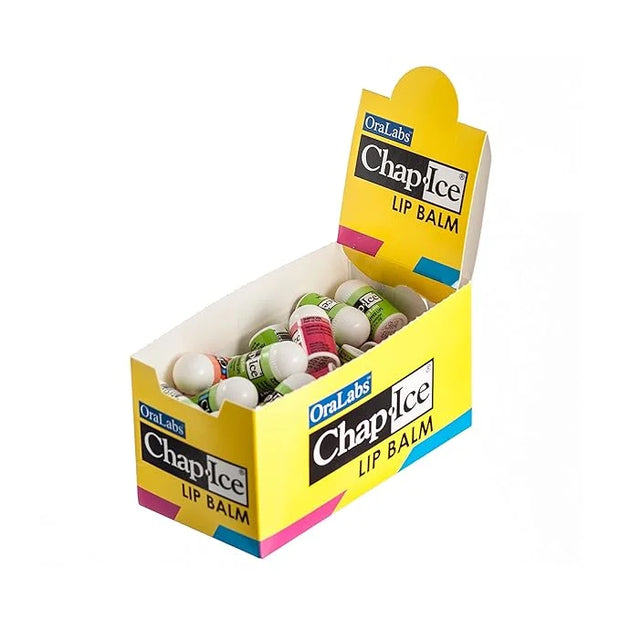 Chap-Ice® | Premium and Traditional Lip Balm for Chapped, Dry, or Windburned Lips | Pocket Size Display with Assorted Flav...