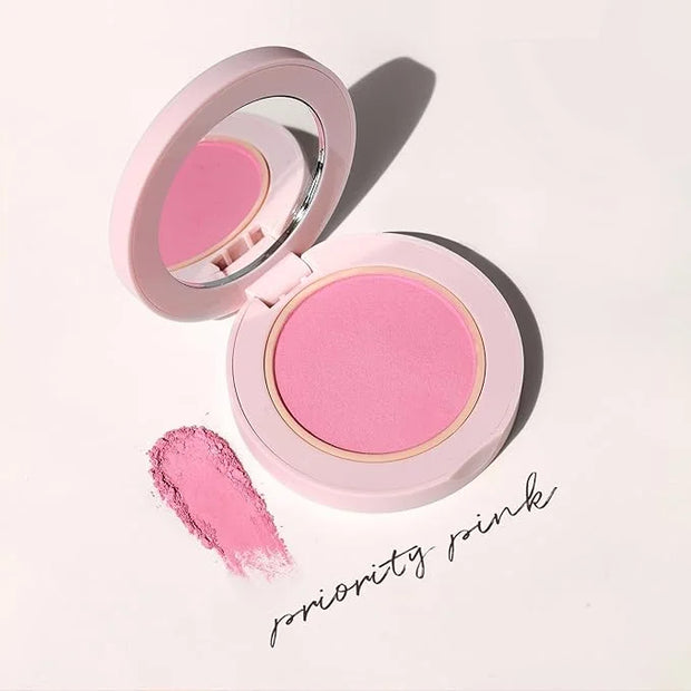 Wander Beauty Hydrating Powder Blush - Lightweight, Pink Blush Makeup with a Blurring, Satin Finish - Buildable Formula wi...