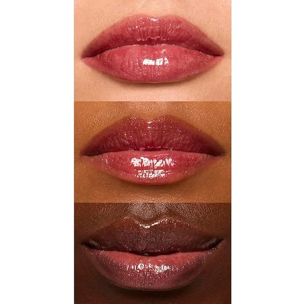 e.l.f. Glow Reviver Lip Oil, Nourishing and Hydrating with High-Shine Glimmer Finish & Sheer Wash Of Color, Minty Scent, N...