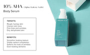 MEDIX 10% Glycolic Acid + Lactic Acid Leave-On Exfoliating Body Gel | AHA Exfoliant Body & Face Serum Refines + Softens Dr...