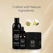 Golden Grooming Co. Everyday Beard Bundle – Complete Beard Care Set | Includes Beard Oil, Balm & Shampoo (XL, Cedar Frost)...