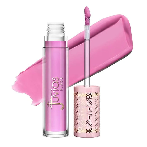 Juvia's Place Smoothie Lip Gloss Guava Berry - Hydrating Cream Lipgloss with Pink & Mauve Tones - Non Sticky Plumping Glos...