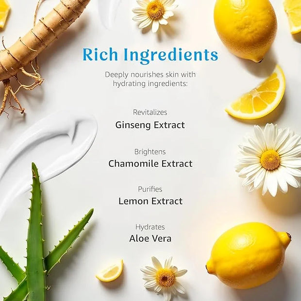 Raya Lemon Water Gel Cream (308) | Moisturizing, Skin-Repairing, and Anti-Aging Facial Day and Night Cream for Non-Problem...