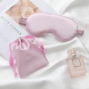 Silk Satin Sleeping Eye Mask, Light Purple Sleep Eye Mask Night Blindfold for Women and Men, Soft Breathable Blackout Eyes...