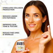 Retinol Cream for Face - Facial Moisturizer with Collagen and Hyaluronic Acid - Anti Aging Face Cream for Women and Men - ...