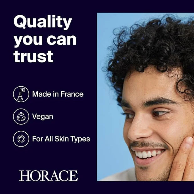 HORACE Gift Set with Purifying Face Cleanser, Gentle Face Scrub, and Mattifying Face Moisturizer - Skincare Set for Cleans...