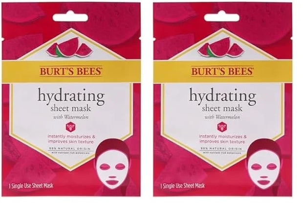 Burt's Bees Hydrating Sheet Mask With Watermelon 1 Pc (Pack of 2) - Product Image