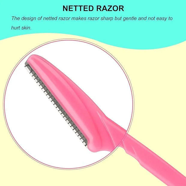 66 Eyebrow Razor and Face Razor for Women and Men, Eyebrow Hair Trimmer and Shaver with Protective Cover,Safe and Newbie F...