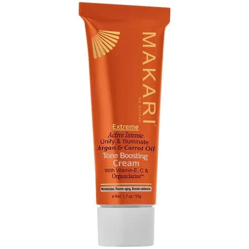 MAKARI Extreme Argan & Carrot Oil 3 Piece Gift Set - Exfoliating Soap, Tone Boosting Body Lotion & Face Cream Ideal for Al...