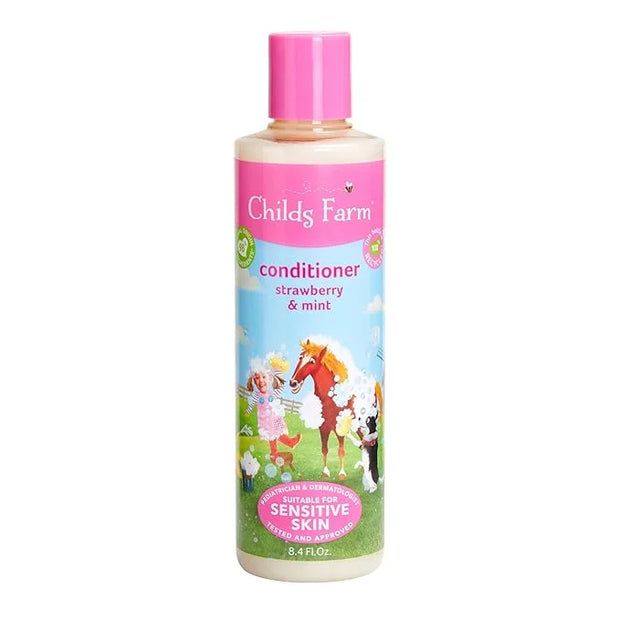 Childs Farm, Kids Hair Conditioner for Dry, Sensitive Skin & Scalp, Strawberry & Organic Mint, Conditions & Nourishes, Veg...