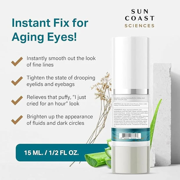 Sun Coast Sciences - Complete Eye Serum by Dr. Mark Rosenberg for Wrinkle Reduction, Dark Spot Fading, and Under-Eye Bags ...