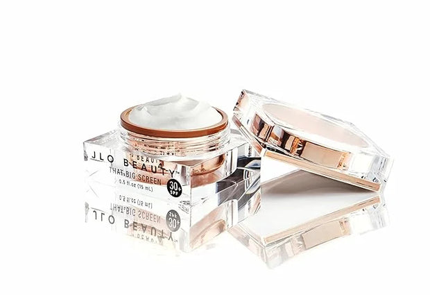 JLO Beauty That Big Screen Broad Spectrum SPF 30 Face Moisturizer, Hydrates, Protects, Luminizes, Lightweight Hyaluronic A...