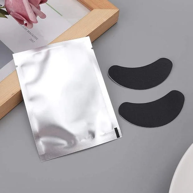 Under Eye Pads, 50 Pairs Eye Gel Pads, Eyelash Extension Pads for Eyelash Extensions Eye Mask Beauty Tool, Black - Product...