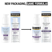 Neutrogena Ultra Sheer Moisturizing Face Serum with Vitamin E & SPF 60, All Day Facial Sunscreen Serum with Broad Spectrum...