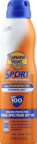 Banana Boat Sport Ultra SPF 100 Sunscreen Spray, 6oz | Sport Sunscreen Spray SPF 100, Banana Boat Sunscreen SPF 100 Spray,...